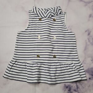 Janie and Jack Striped Peplum Nautical Girls Top 6